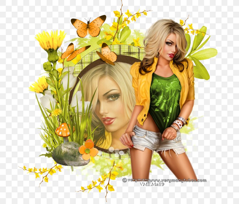 Floral Design Blond Dangerously Delicious Pies Brown Hair, PNG, 700x700px, Watercolor, Cartoon, Flower, Frame, Heart Download Free