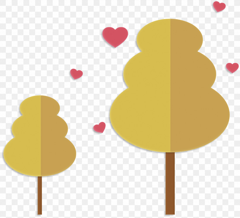 Forest Tree, PNG, 3000x2722px, Forest, Cartoon, Drawing, Flower, Heart Download Free