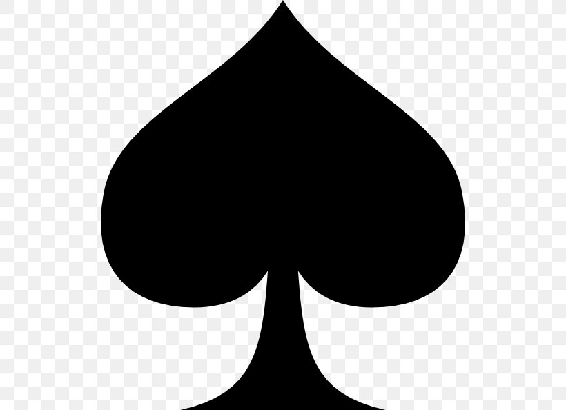 Playing Card Spades Card Game Clip Art, PNG, 528x594px, Playing Card, Ace, Ace Of Spades, Black, Black And White Download Free