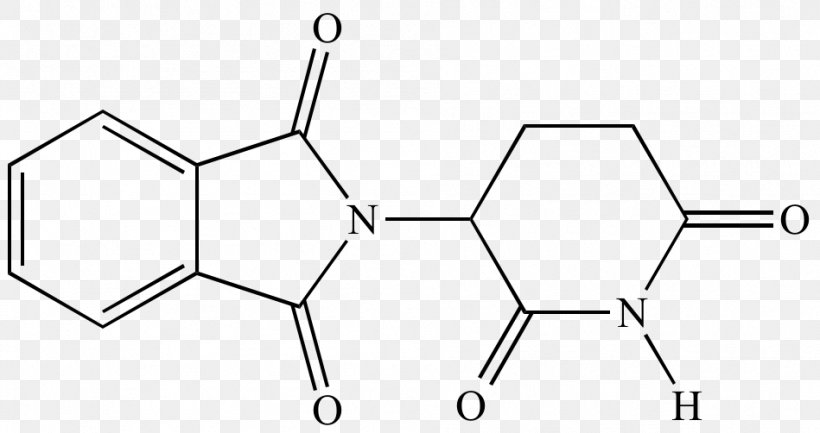 Thalidomide Molecule Phthalimide Lenalidomide Pomalidomide, PNG, 949x502px, Thalidomide, Apremilast, Area, Black And White, Chemical Substance Download Free