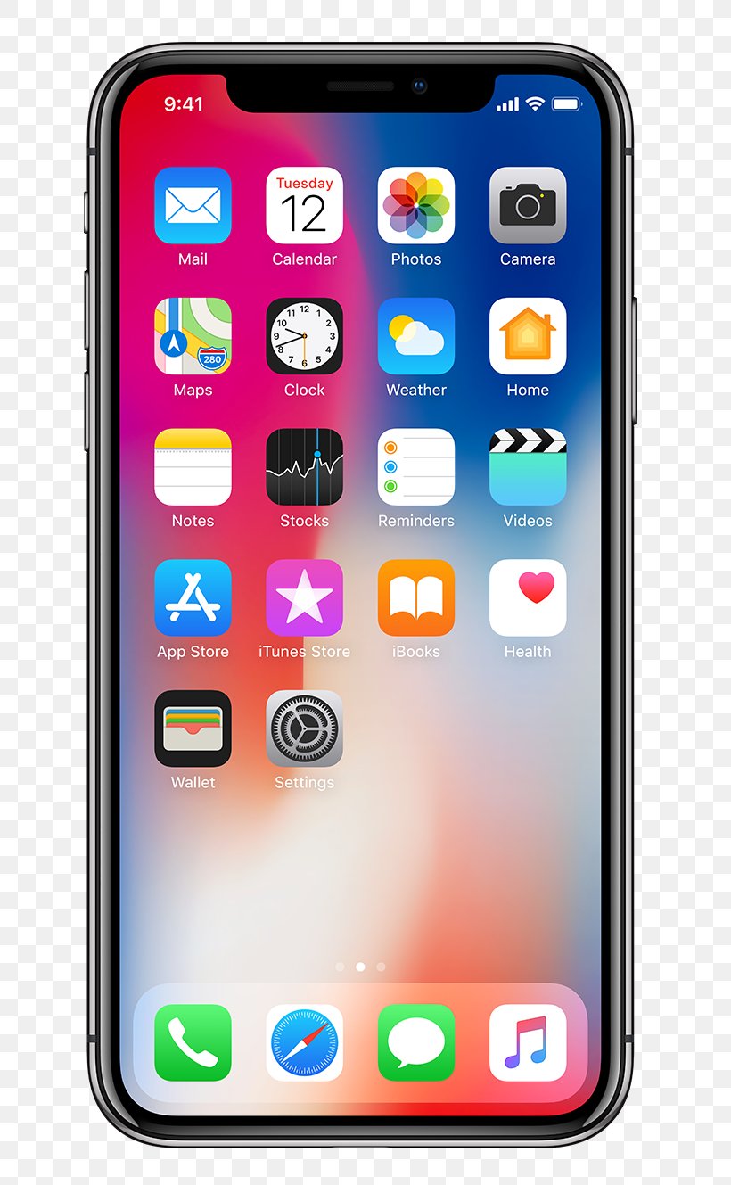 Apple IPhone 8 Plus Apple IPhone X 64GB Silver Smartphone Tempered Glass Screen Protector, PNG, 704x1329px, Apple Iphone 8 Plus, Apple, Cellular Network, Communication Device, Electronic Device Download Free