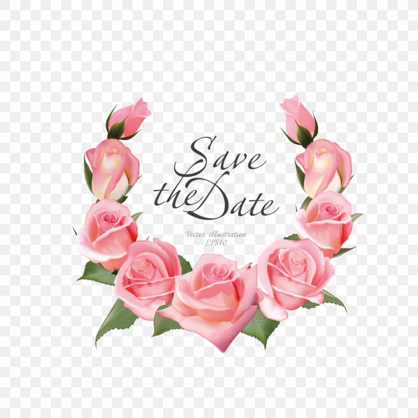 Daum Crystal Roses Small Frame Wreath Flower Wedding Invitation, PNG, 1000x1000px, Rose, Cut Flowers, Daum Crystal Roses Small Frame, Drawing, Floral Design Download Free
