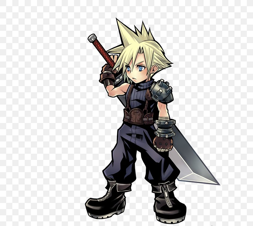 Final Fantasy VII Dissidia Final Fantasy NT Cloud Strife Sephiroth, PNG, 610x735px, Watercolor, Cartoon, Flower, Frame, Heart Download Free