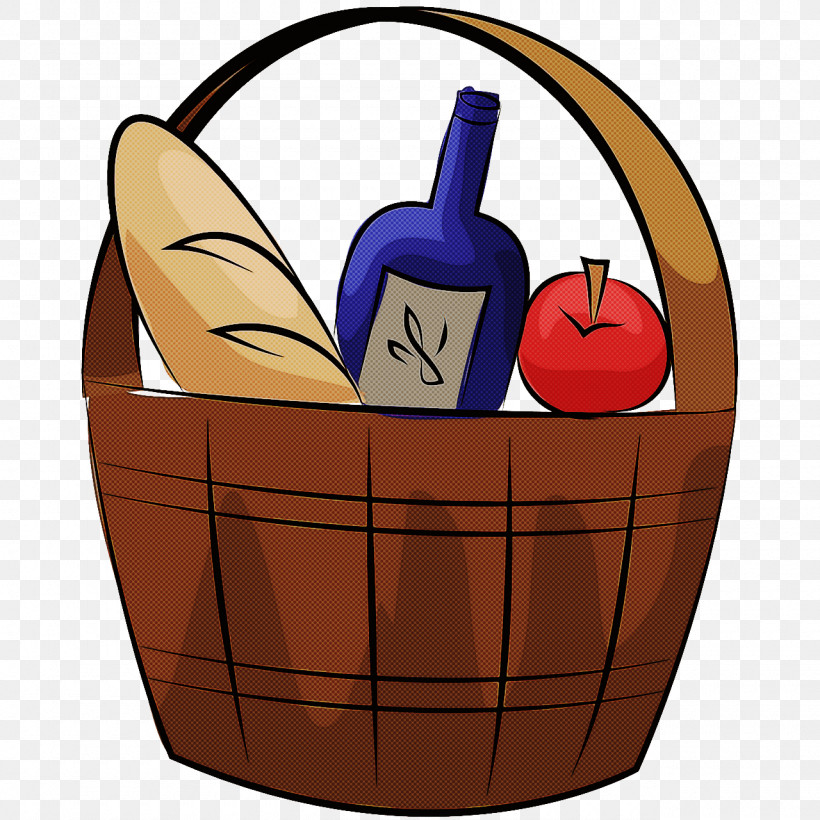 Basket Bucket Cartoon Picnic Basket Home Accessories, PNG, 1280x1280px, Basket, Bottle, Bucket, Cartoon, Drink Download Free