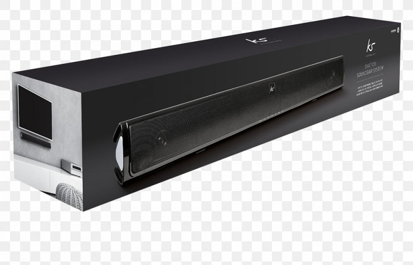 Soundbar KitSound Ovation Slim Loudspeaker Television HDMI, PNG, 1000x643px, Soundbar, Bluetooth, Computer Hardware, Electronics, Entertainment Download Free