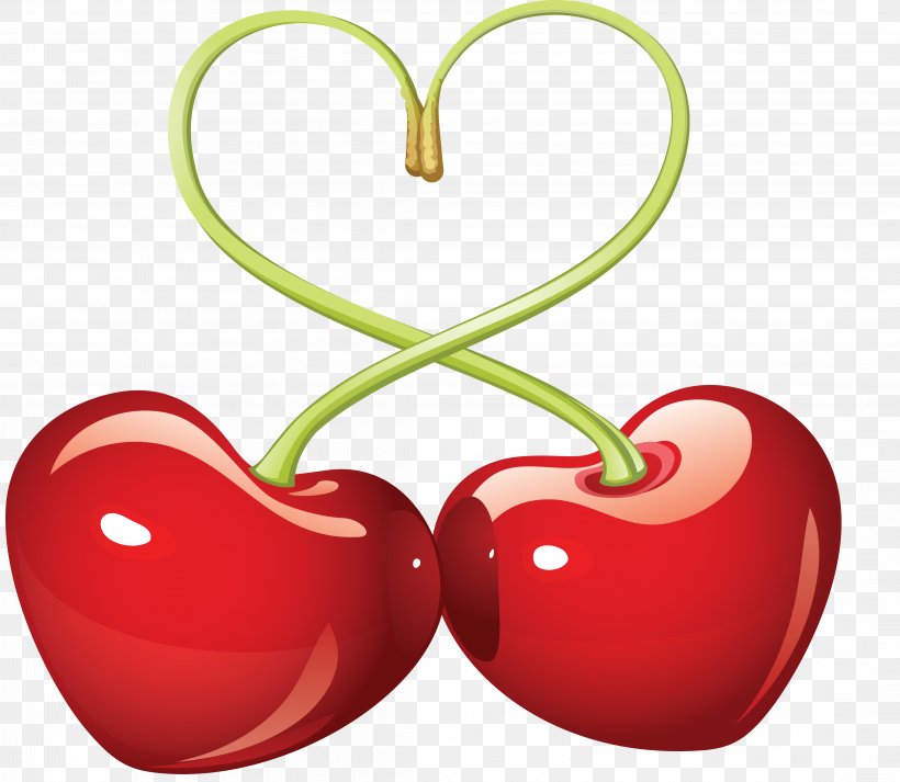 Sweet Cherry Love Heart, PNG, 4447x3871px, Cherry, Apple, Food, Fruit, Heart Download Free