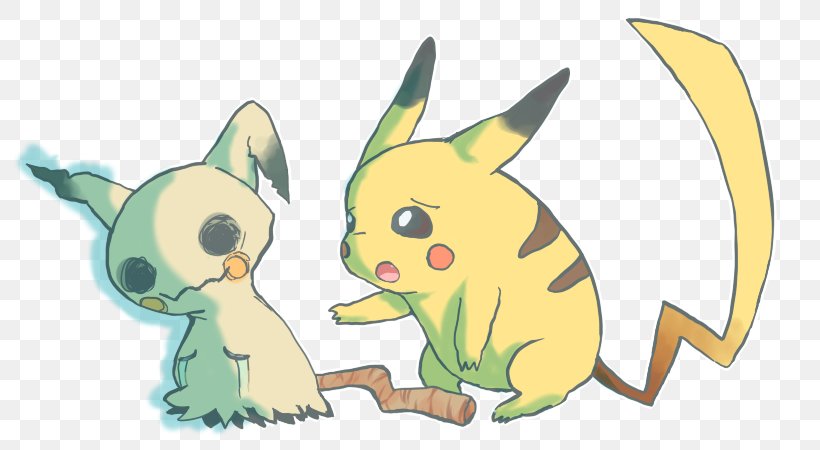 Pikachu Pokémon Red And Blue Pokémon Adventures Mimikyu, PNG, 800x450px, Pikachu, Art, Carnivoran, Cartoon, Dog Like Mammal Download Free