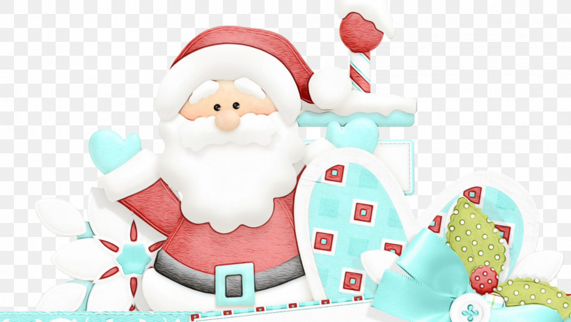 Santa Claus, PNG, 1915x1080px, Watercolor, Cartoon, Christmas, Paint, Santa Claus Download Free