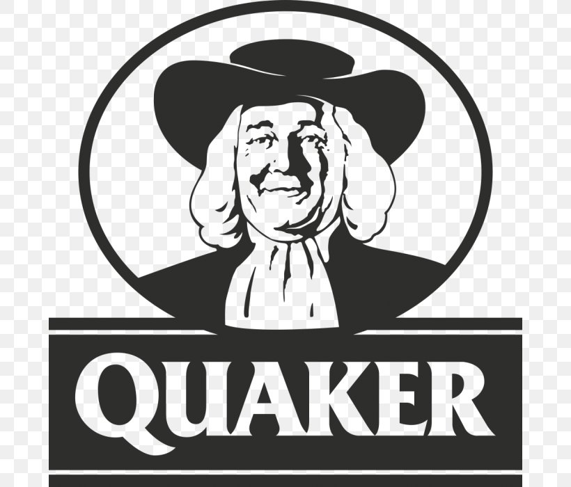 Breakfast Cereal Quaker Oats Company @Quaker Logo, PNG, 680x700px, Breakfast Cereal, Artwork, Biscuits, Black, Black And White Download Free