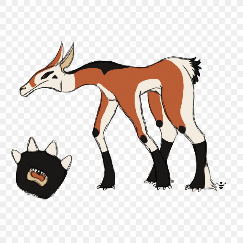 Canidae Horse Deer Okapi Cattle, PNG, 1200x1200px, Canidae, Antelope, Art, Carnivoran, Cartoon Download Free