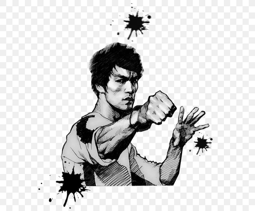 Statue Of Bruce Lee Dragon: The Bruce Lee Story Cartoon, PNG, 640x679px, Bruce Lee, Art, Black And White, Cartoon, Dragon The Bruce Lee Story Download Free