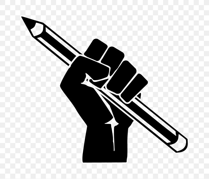 Raised Fist Pencil Clip Art, PNG, 800x701px, Fist, Black And White, Monochrome, Monochrome Photography, Pen Download Free