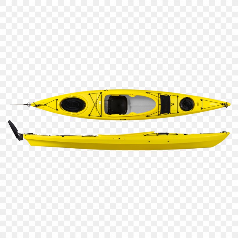 The Kayak FIT 132 PE 2-layer RudderSkeg Yellow Polyethylene Sea Kayak, PNG, 1000x1000px, Kayak, Boat, Canoe, Canoeing And Kayaking, Polyethylene Download Free