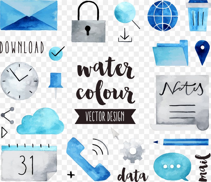 Watercolor Painting Drawing Royalty-free Illustration, PNG, 4029x3472px, Watercolor Painting, Art, Blue, Brand, Communication Download Free
