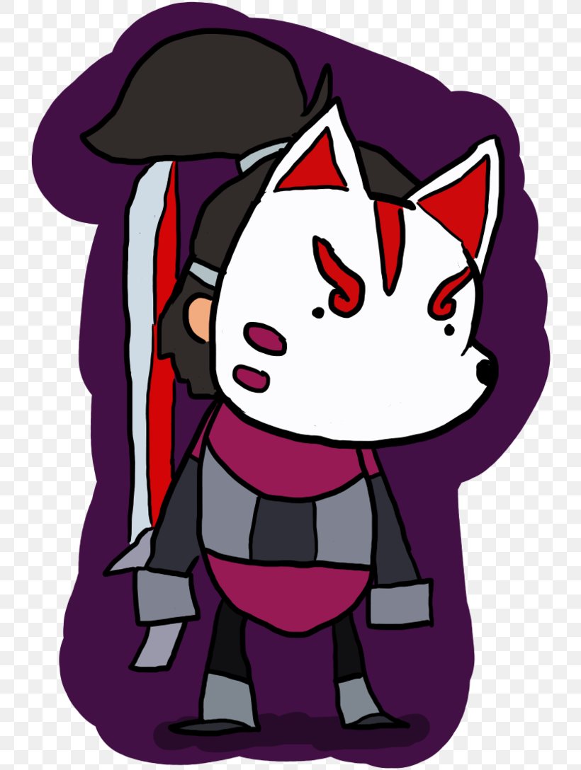 Cat Kitsune Brawlhalla Art Drawing, PNG, 735x1088px, Cat, Art, Black, Brawlhalla, Carnivoran Download Free