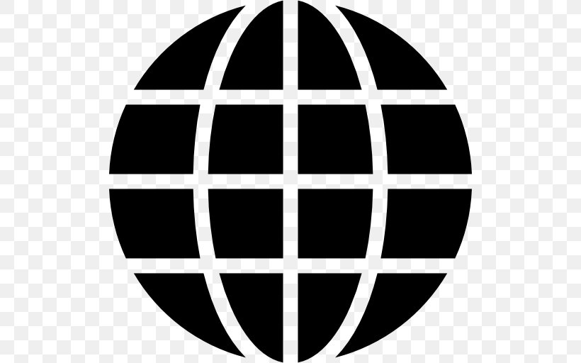 Earth Symbol World Globe, PNG, 512x512px, Earth, Area, Black And White, Brand, Earth Symbol Download Free
