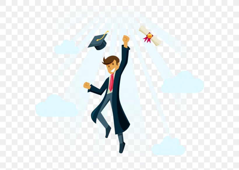 Graduation Ceremony Student Clip Art Image Vector Graphics, PNG, 576x586px, Graduation Ceremony, Art, Bachelors Degree, Cartoon, Education Download Free