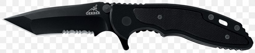 Hunting & Survival Knives Knife Gerber Gear Tantō Serrated Blade, PNG, 1800x378px, Hunting Survival Knives, Black, Black M, Cold Weapon, Gerber Gear Download Free