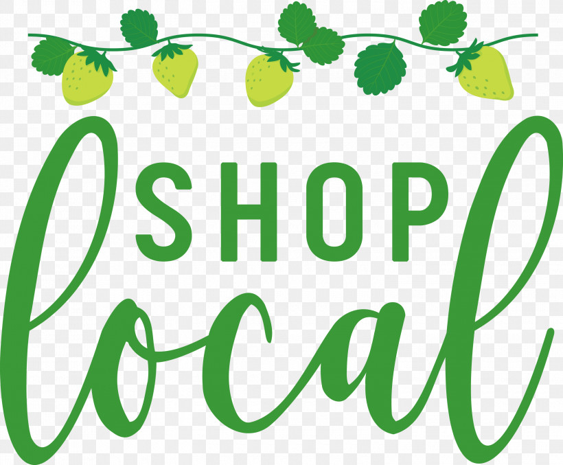 SHOP LOCAL, PNG, 3000x2479px, Shop Local, Flower, Green, Happiness, Leaf Download Free