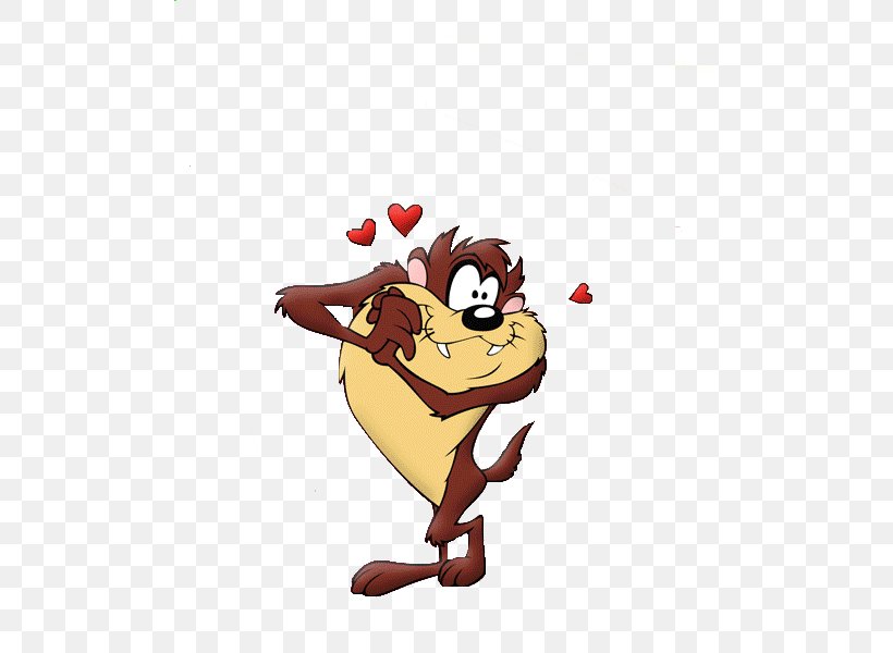 Tasmanian Devil Bugs Bunny Taz: Wanted Tasmanian She-Devil, PNG, 500x600px, Watercolor, Cartoon, Flower, Frame, Heart Download Free