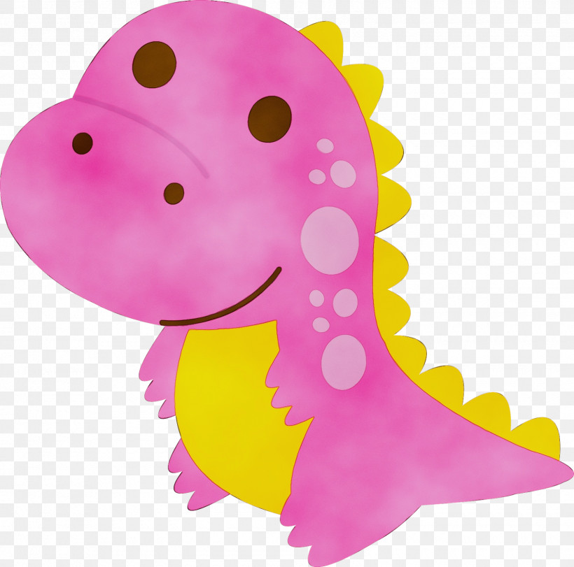 Dinosaur, PNG, 1600x1583px, Watercolor, Carnotaurus, Cartoon, Cuteness, Dinosaur Download Free
