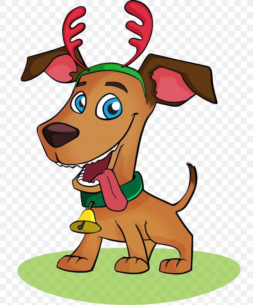 Dog Puppy Cat Christmas, PNG, 2245x2704px, Dog, Antler, Carnivoran, Cartoon, Cat Download Free