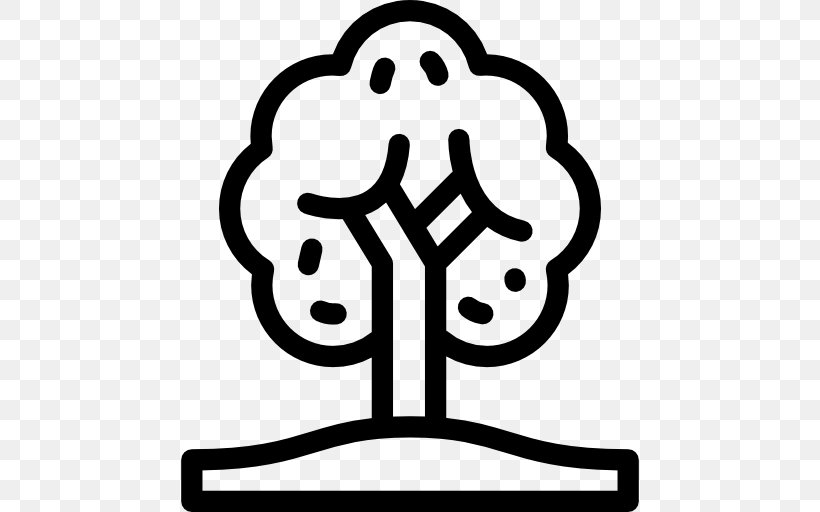 Fruit Tree Ecology Clip Art, PNG, 512x512px, Tree, Area, Black And White, Botany, Ecology Download Free