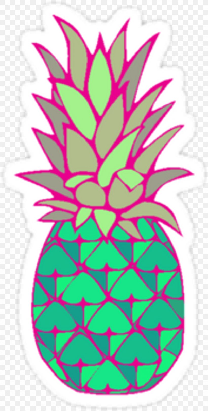 Sticker Red Pineapple Decal Clip Art, PNG, 1024x2025px, Sticker, Adhesive, Ananas, Art, Bromeliaceae Download Free