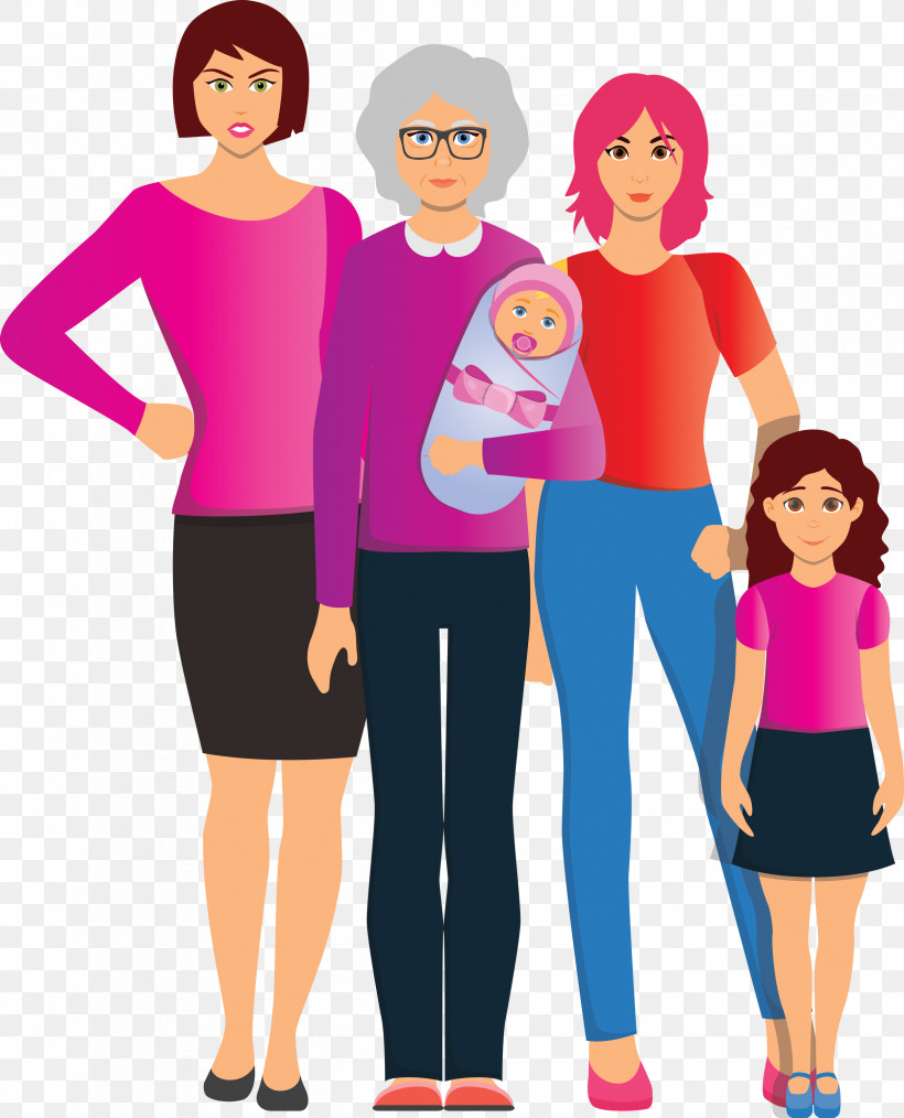 Family Day, PNG, 2424x3000px, Family Day, Cartoon, Fun, Gesture, Magenta Download Free