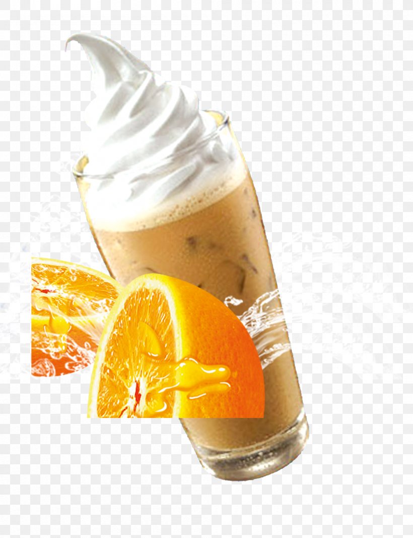 Ice Cream Coffee Orange Juice Orange Drink, PNG, 1000x1300px, Ice Cream, Alcoholic Drink, Coffee, Dairy Product, Dessert Download Free