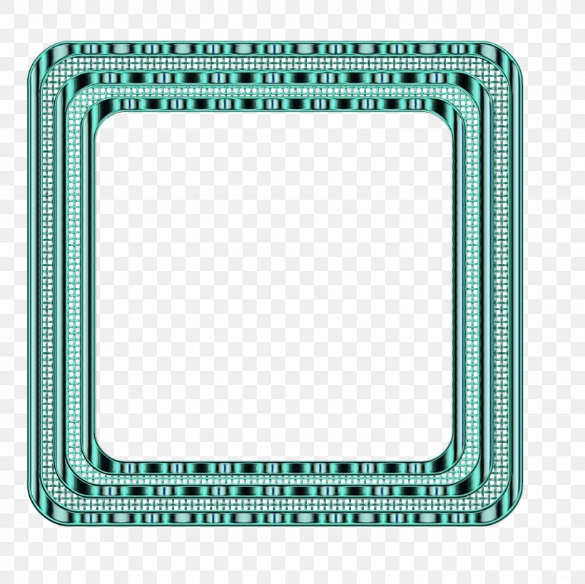 Picture Frames Aqua, PNG, 1600x1600px, Picture Frames, Aqua, Rectangle, Teal Download Free