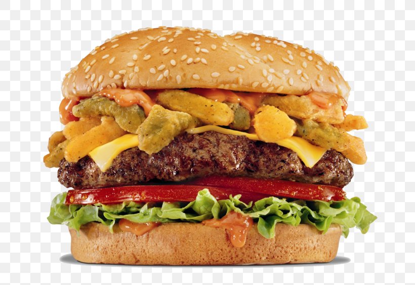 Hamburger Cheeseburger Hot Dog Fast Food Carl's Jr., PNG, 700x564px, Hamburger, American Food, Big Mac, Breakfast Sandwich, Buffalo Burger Download Free