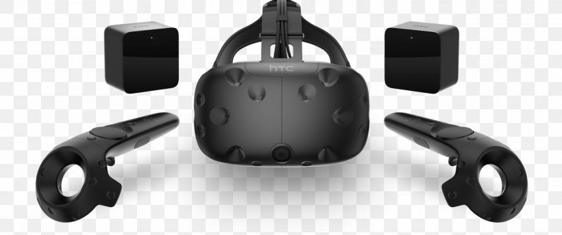 HTC Vive Oculus Rift Virtual Reality Headset Samsung Gear VR, PNG, 1500x630px, Htc Vive, Auto Part, Automotive Exterior, Camera, Hardware Download Free