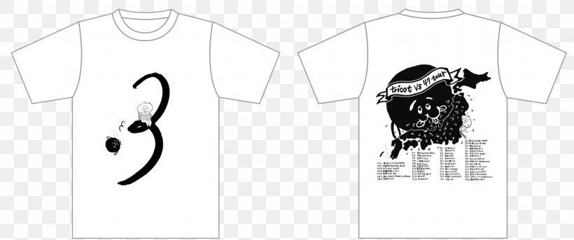 T-shirt Cattle White Logo Sleeve, PNG, 2922x1224px, Tshirt, Black, Black And White, Brand, Cattle Download Free