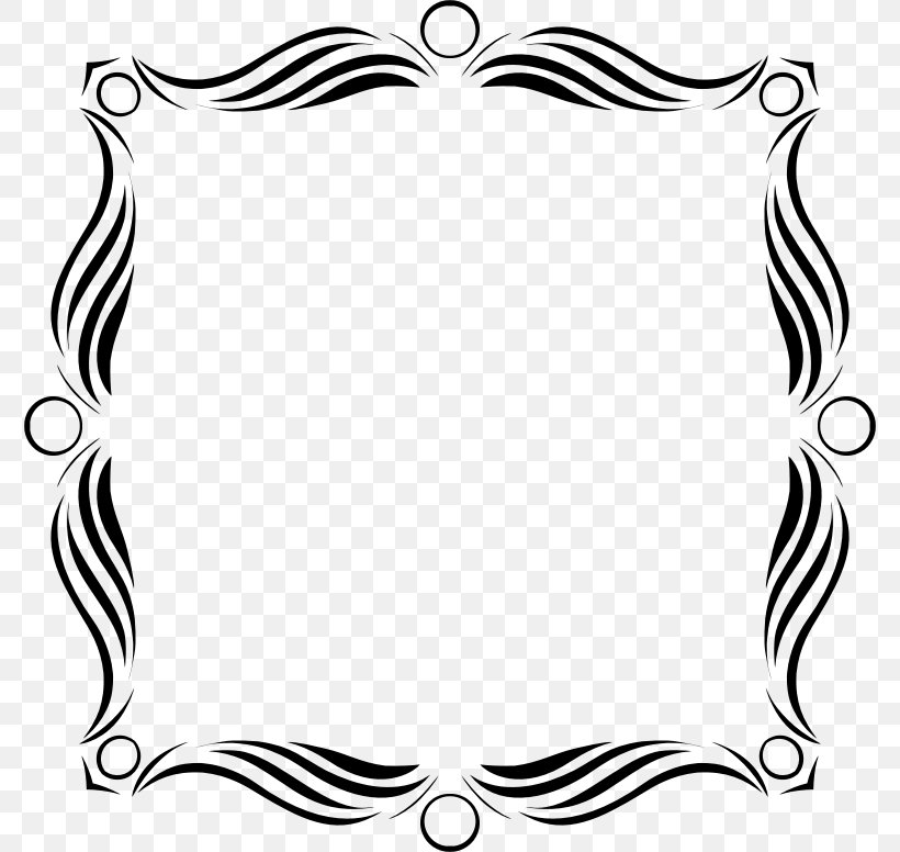 Clip Art, PNG, 776x776px, Picture Frames, Area, Artwork, Black, Black And White Download Free