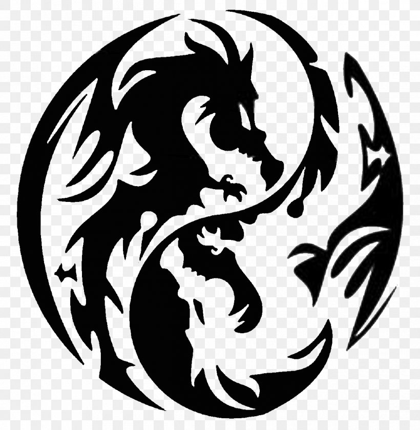 Wall Decal Bumper Sticker Dragon, PNG, 1250x1280px, Decal, Adhesive, Art, Black And White, Bumper Sticker Download Free