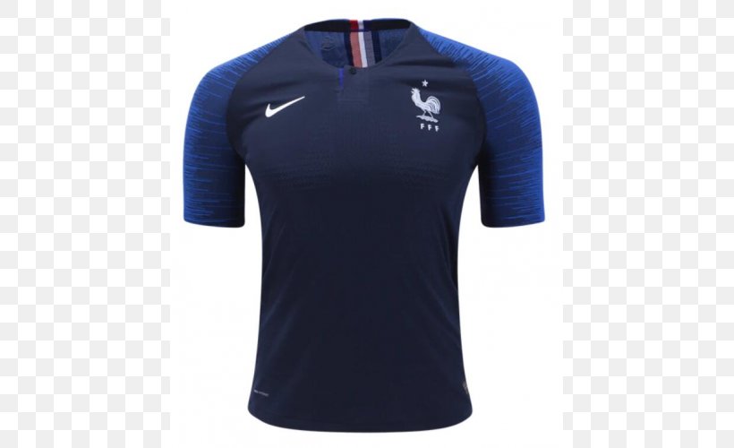 2018 World Cup Final France National Football Team Jersey Shirt, PNG, 500x500px, 2018 World Cup, Active Shirt, Antoine Griezmann, Blue, Electric Blue Download Free
