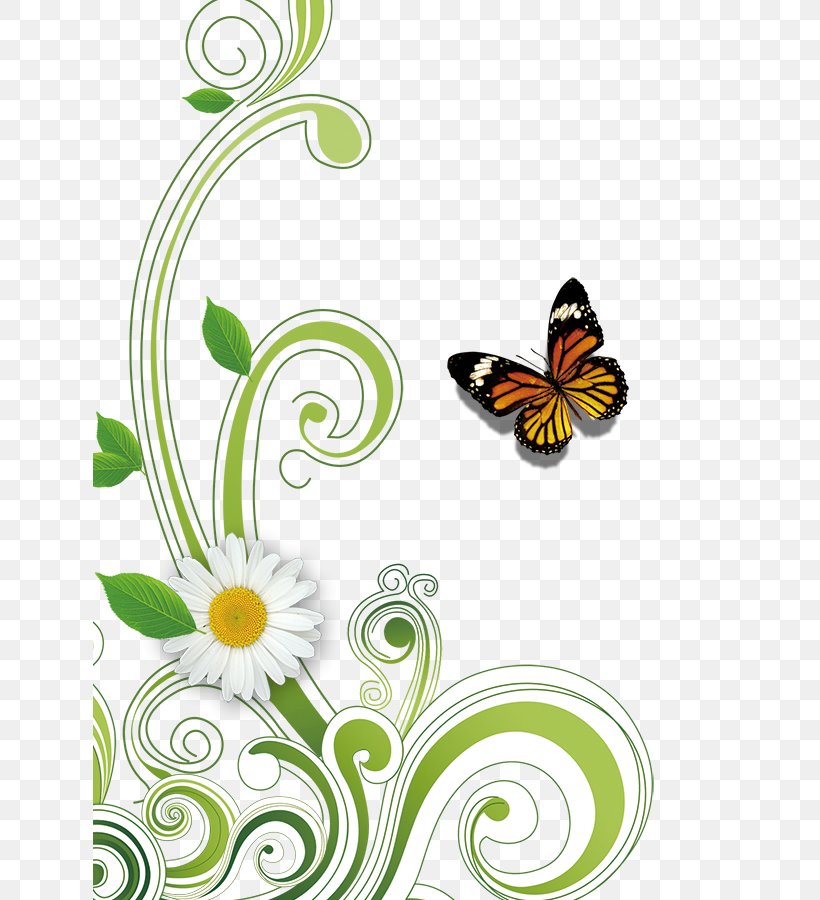 Butterfly Nymphalidae Illustration, PNG, 634x900px, Butterfly, Apple, Brush Footed Butterfly, Chinese New Year, Flora Download Free
