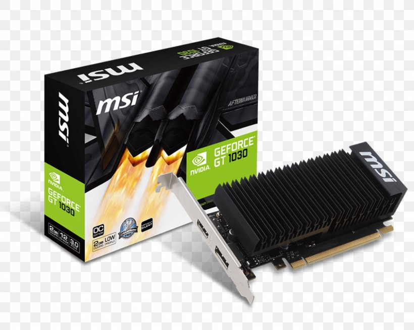 Graphics Cards & Video Adapters NVIDIA GeForce GT 1030 MSI, PNG, 1024x819px, 64bit Computing, Graphics Cards Video Adapters, Computer Component, Electronic Device, Electronics Accessory Download Free