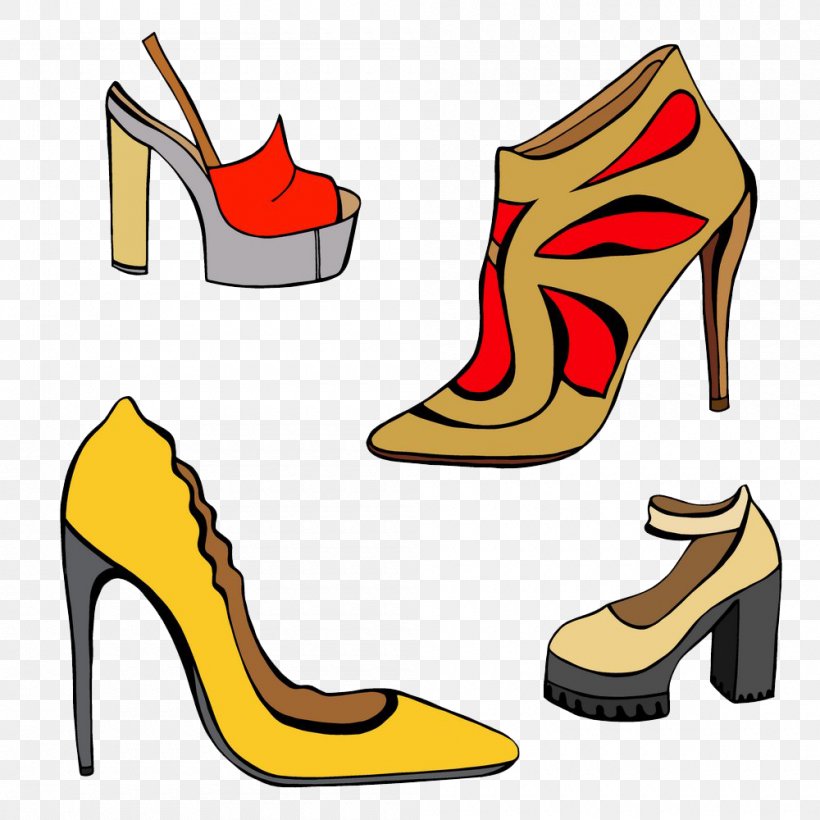 Slipper Brogue Shoe High-heeled Footwear, PNG, 1000x1000px, Slipper, Brand, Brogue Shoe, Clothing, Drawing Download Free