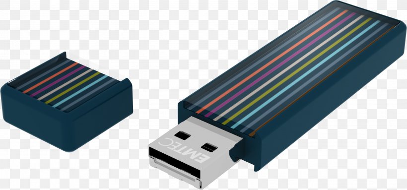 USB Flash Drives EMTEC USB 3.0 SanDisk, PNG, 2647x1237px, Usb Flash Drives, Auto Part, Corsair Components, Data Storage Device, Data Transfer Cable Download Free