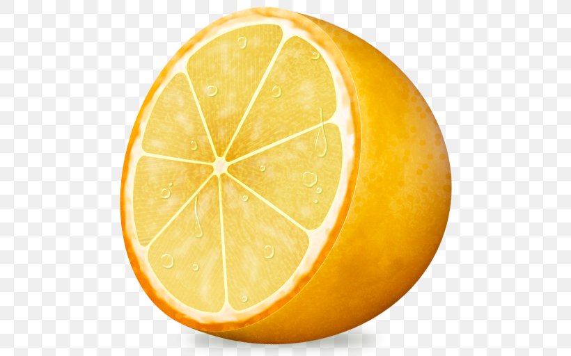 Juice Lemon-lime Drink ICO Icon, PNG, 512x512px, Lemon, Citric Acid, Citron, Citrus, Cocktail Garnish Download Free