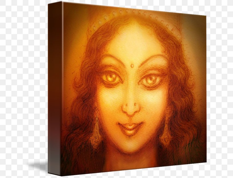 Lakshmi Portrait Canvas Print Durga Printing, PNG, 650x627px, Lakshmi, Art, Canvas, Canvas Print, Cheek Download Free