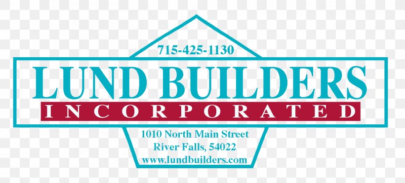 Lund Builders Logo Custom Home Brand, PNG, 1419x643px, Logo, Area, Banner, Blue, Brand Download Free