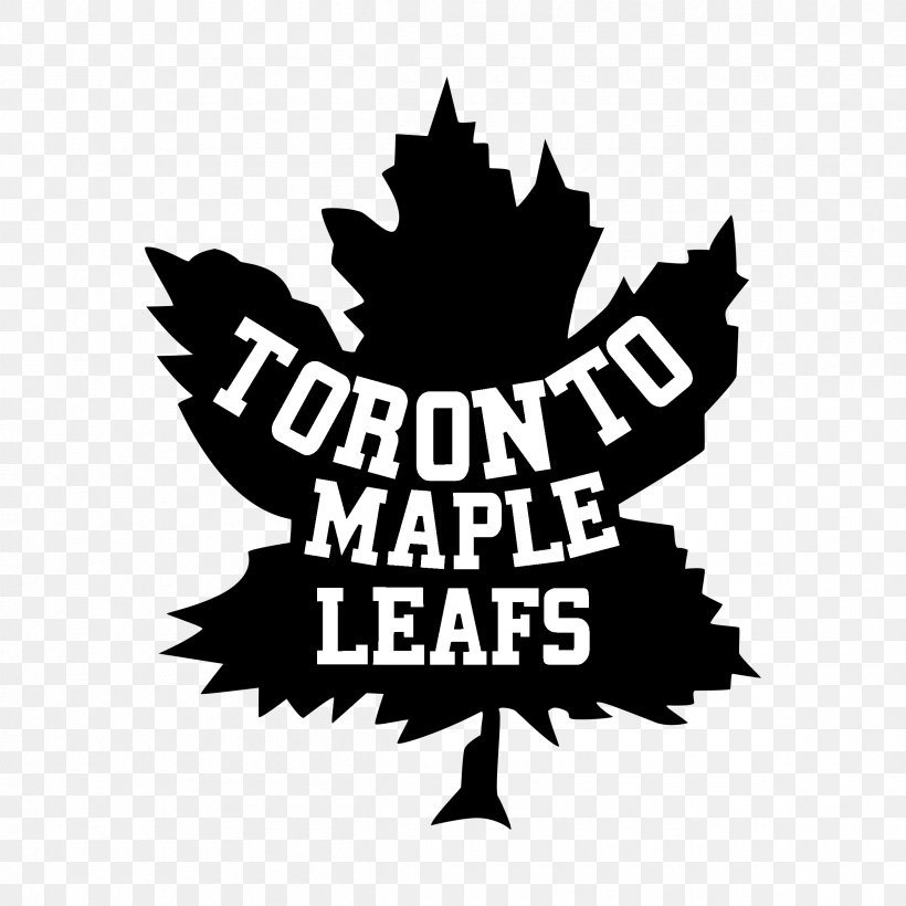 Toronto Maple Leafs Logo Brand Font, PNG, 2400x2400px, Toronto Maple Leafs, Black And White, Brand, Leaf, Logo Download Free