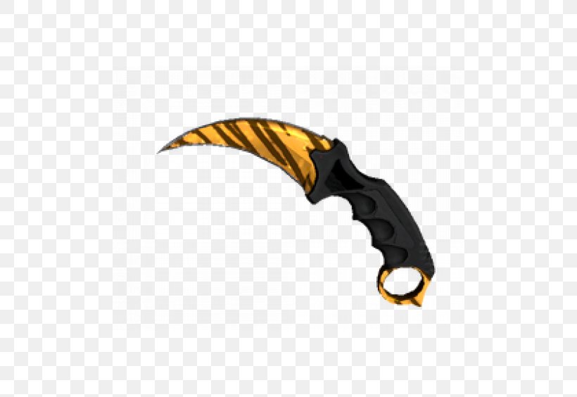 Counter-Strike: Global Offensive Knife Karambit Tiger Team Fortress 2, PNG, 500x564px, Counterstrike Global Offensive, Bayonet, Blade, Butterfly Knife, Cold Weapon Download Free