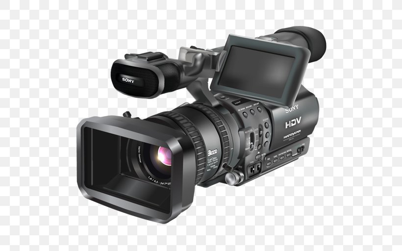 Digital Video Video Cameras Professional Video Camera Vector Graphics, PNG, 512x512px, Digital Video, Camera, Camera Accessory, Camera Lens, Cameras Optics Download Free