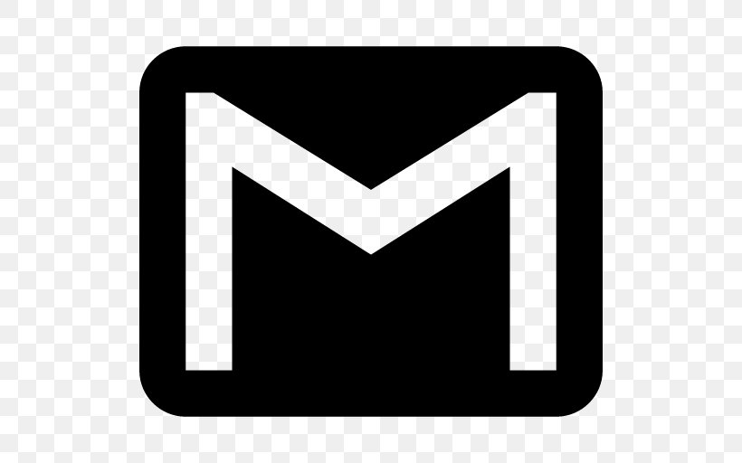 Gmail Logo Email, PNG, 512x512px, Gmail, Black, Black And White, Brand, Email Download Free