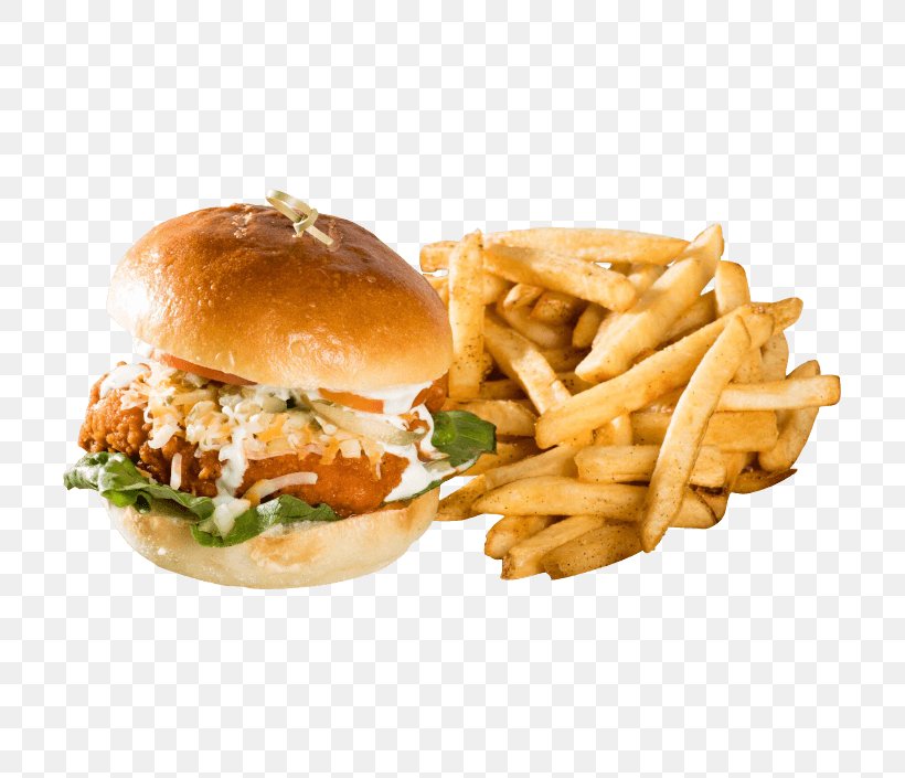Hamburger Fast Food French Fries Buffalo Wing Breakfast Sandwich, PNG, 705x705px, Hamburger, American Food, Breakfast Sandwich, Buffalo Burger, Buffalo Wild Wings Download Free
