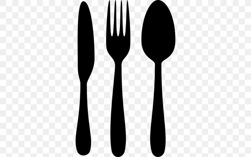 Spoon Fork Knife Cutlery Image, PNG, 512x512px, Spoon, Blackandwhite, Cloth Napkins, Cutlery, Food Download Free